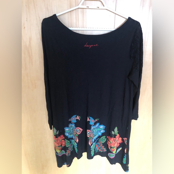 Desigual black tunic dress size L - Picture 1 of 5